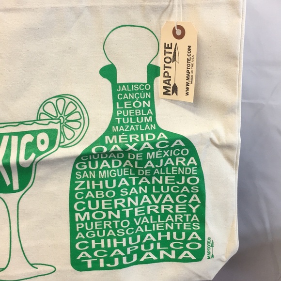 New Maptote tote bag Mexico margarita green - Picture 3 of 7